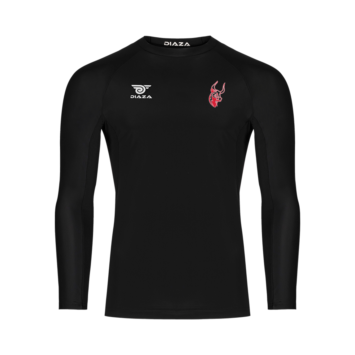 Kansas City Stampede Long Sleeve Compression Shirt for Men - Moisture Wicking Workout Top - Black Performance Shirt for Football, Running & Gym Training