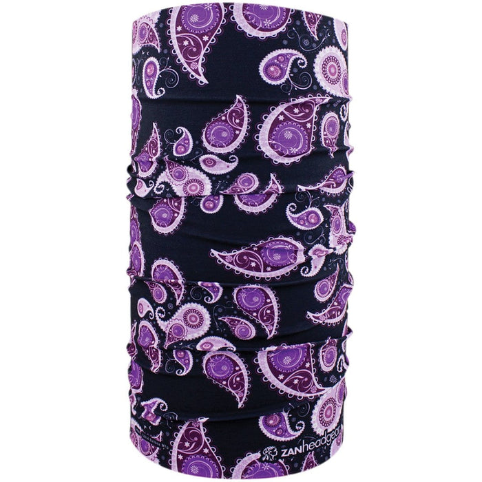 Motley Tube Purple Paisley Print - Stylish Hair Accessory & Scarf for Women | Perfect for Boho Fashion, Headwraps & Summer Outfits