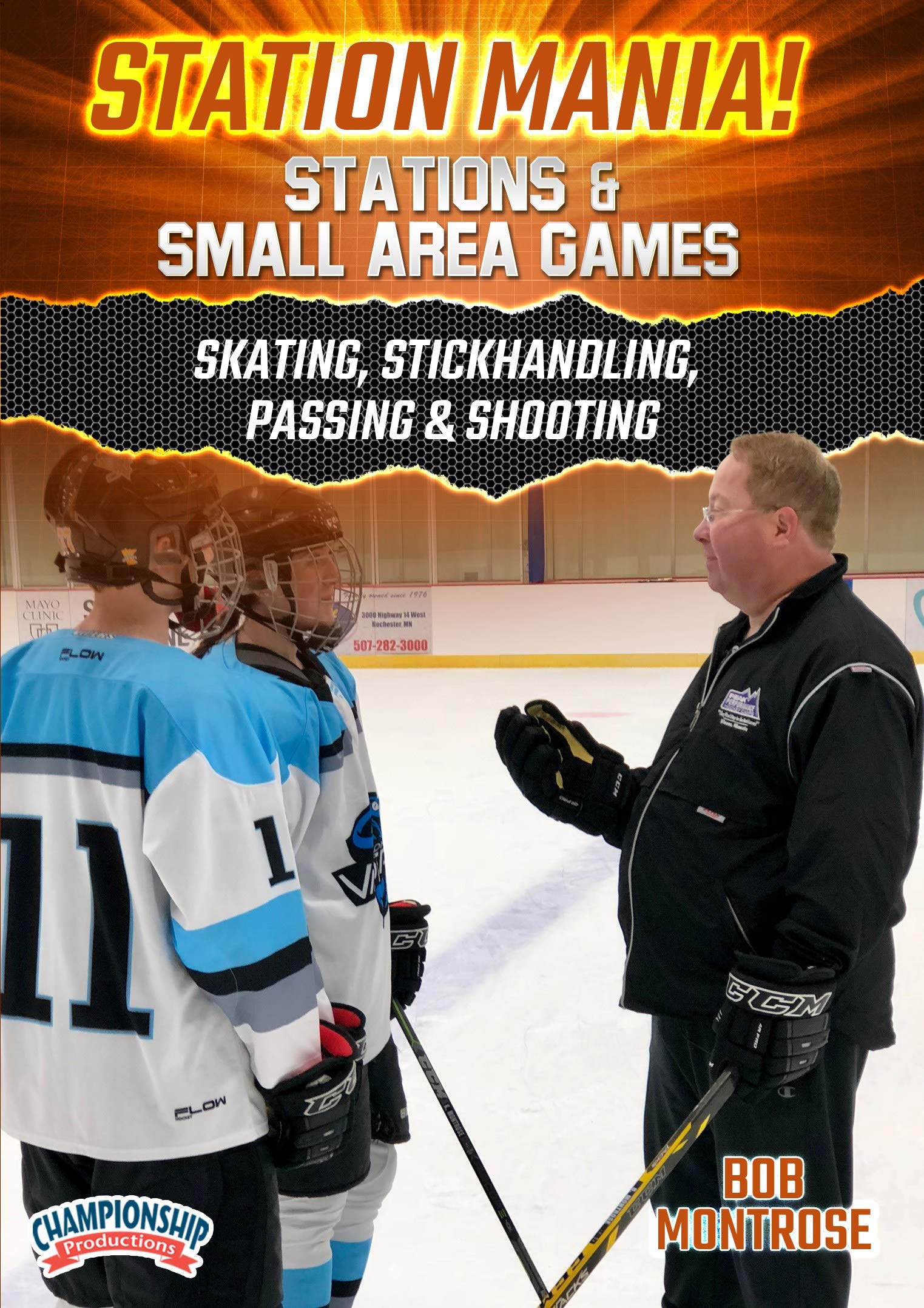 Station Mania! Hockey Training Stations & Small Area Games for Skating, Stickhandling, Passing & Shooting – Perfect for Youth & Adult Team Practices