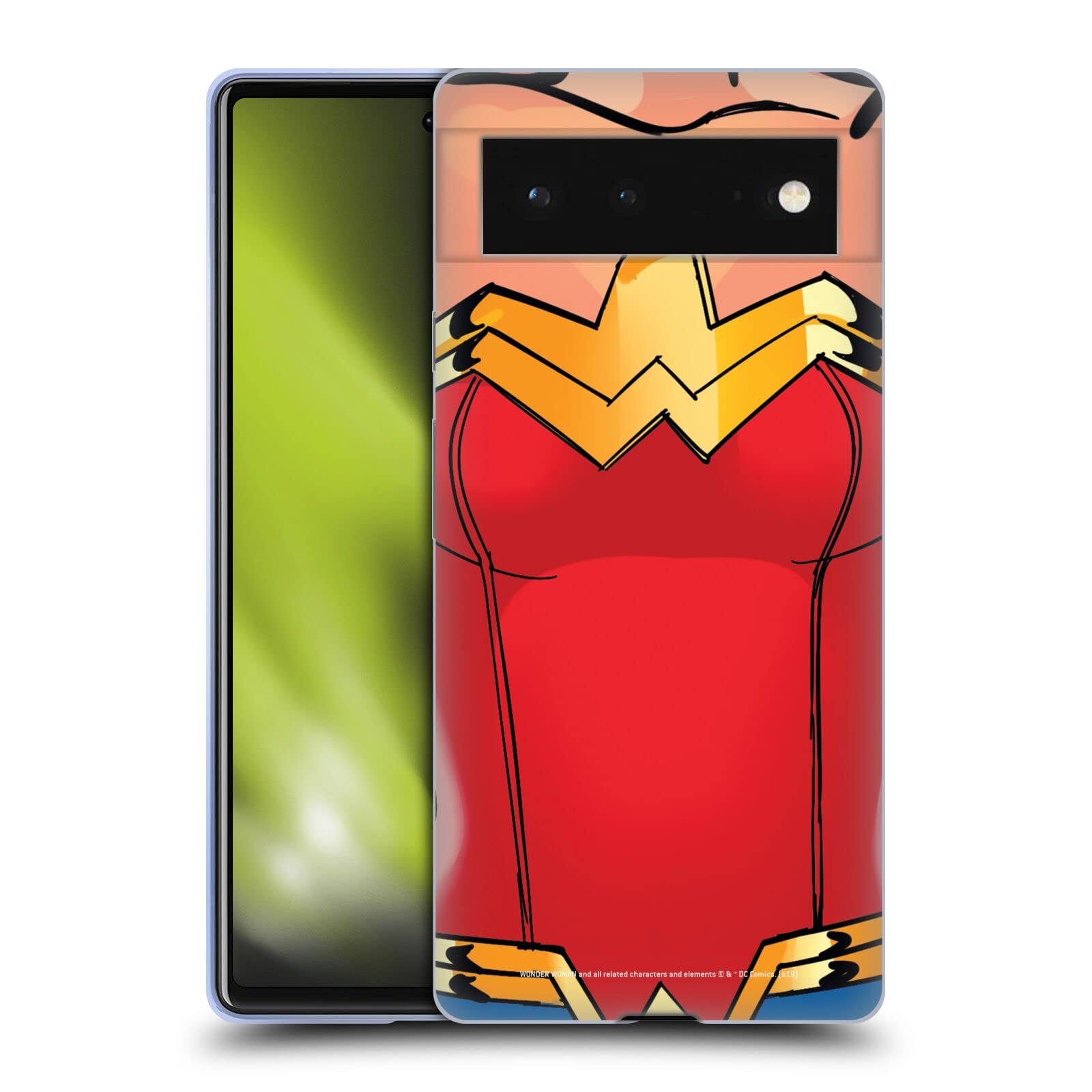 Wonder Woman Soft Gel Case for Google Pixel 6 - DC Comics Licensed for Fans