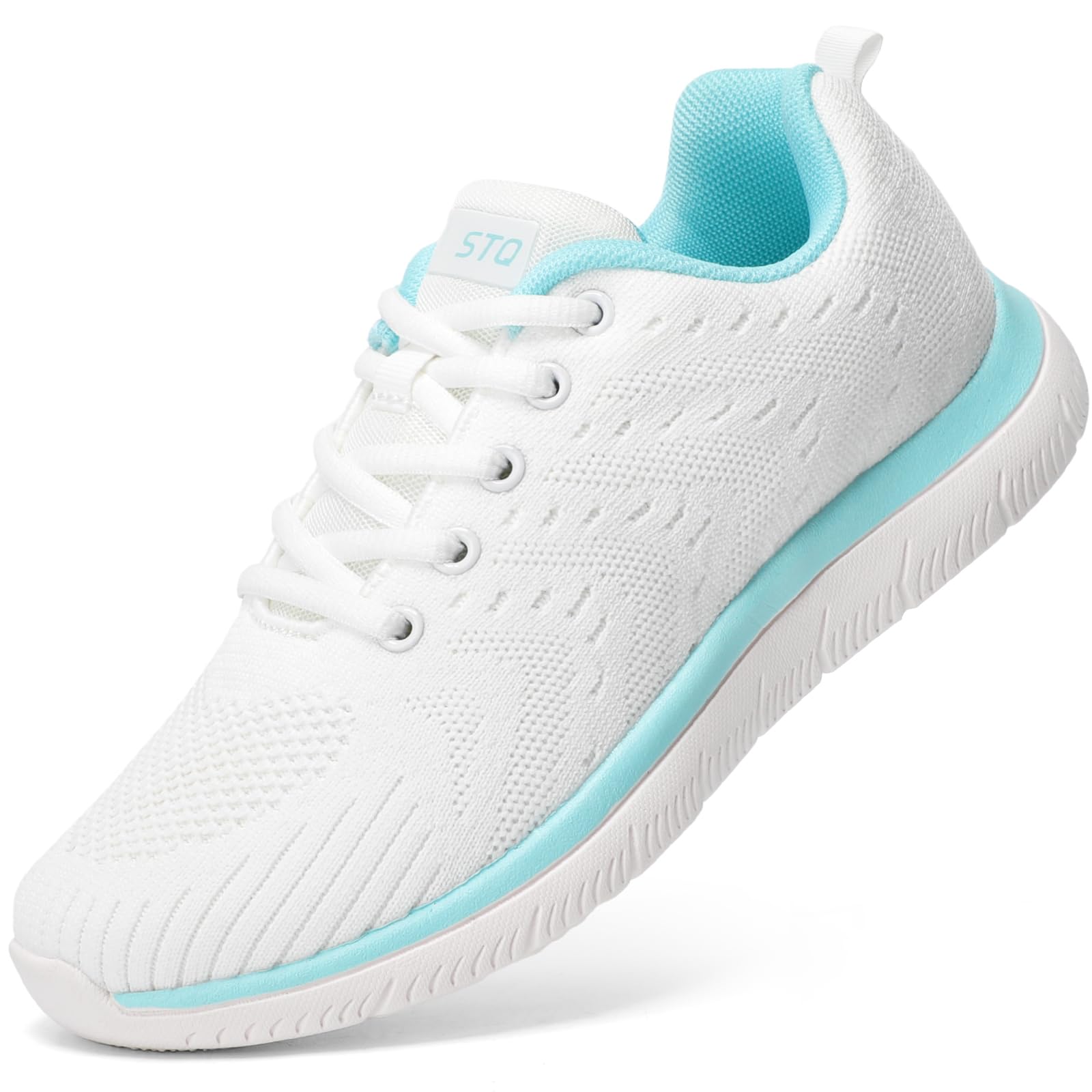 STQ Women's Lightweight Tennis Shoes - Comfortable Walking & Athletic Sneakers for Gym, Workout, Cross Training - Perfect for Running, Fitness & Casual Wear