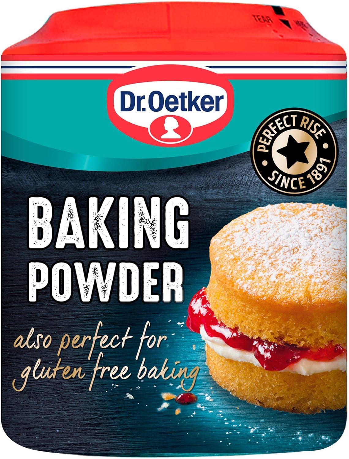 Dr. Oetker Baking Powder (170g, 6-Pack) - Aluminum-Free Double Acting Baking Powder for Cakes, Cookies & Bread | Perfect for Home Baking & Professional Kitchens
