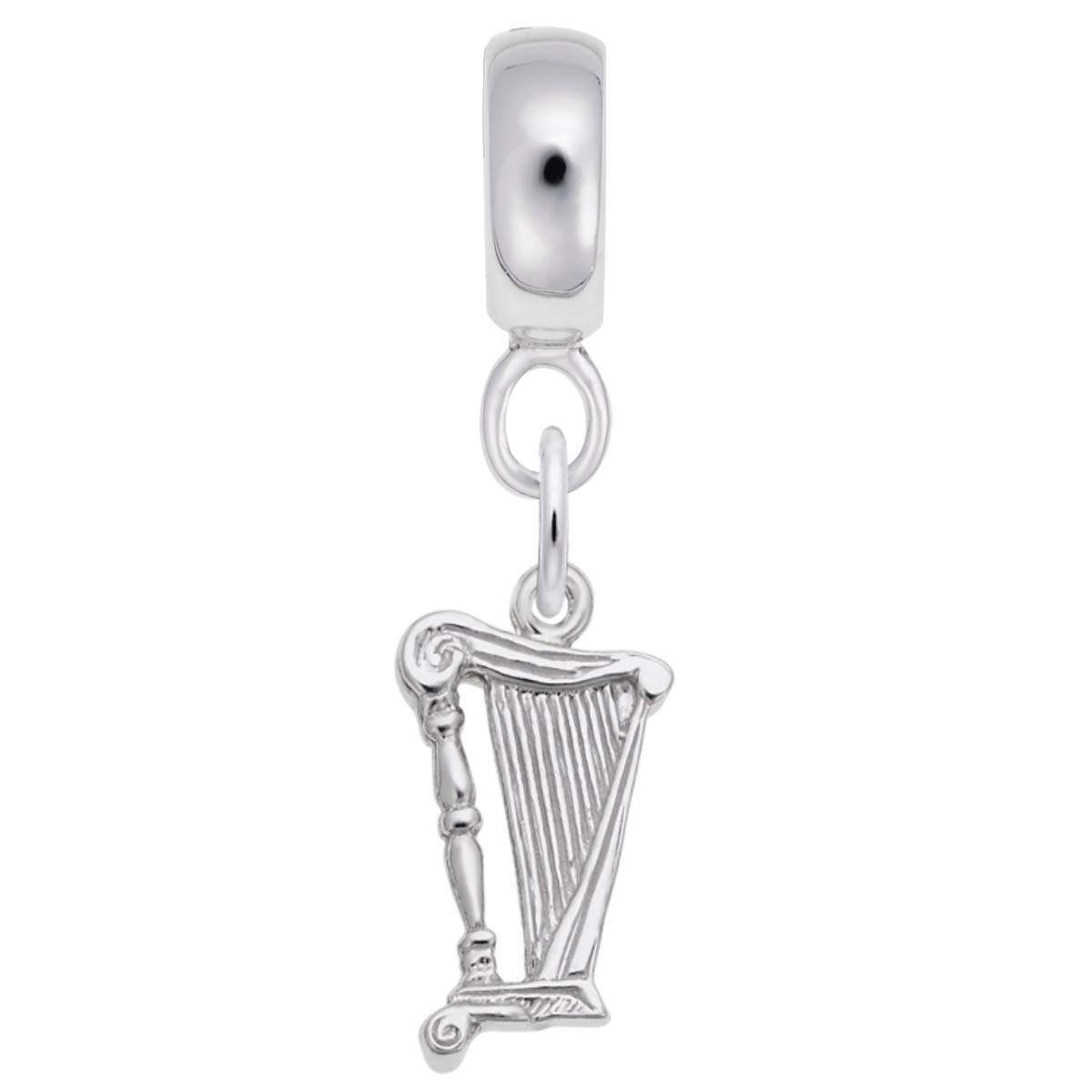 Elegant Harp Charm Dangle Beads for DIY Bracelets & Necklaces - Perfect for Jewelry Making, Gifts, and Boho Fashion Accessories
