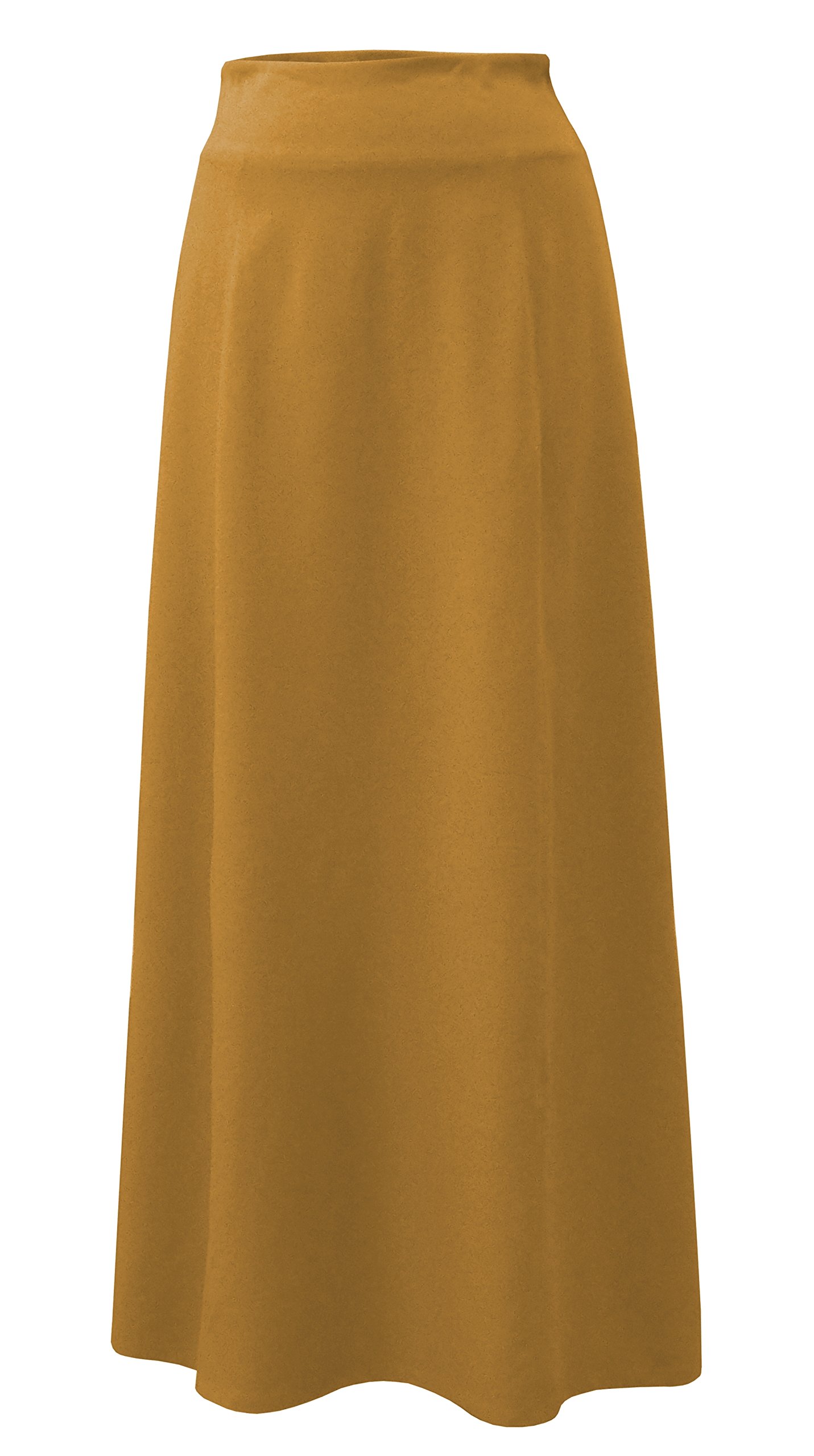Baby'O Women's Stretch Cotton Knit Panel Maxi A-Line Skirt - Comfortable & Flowy Maternity Skirt for Pregnancy, Nursing, Casual Wear & Summer Outfits