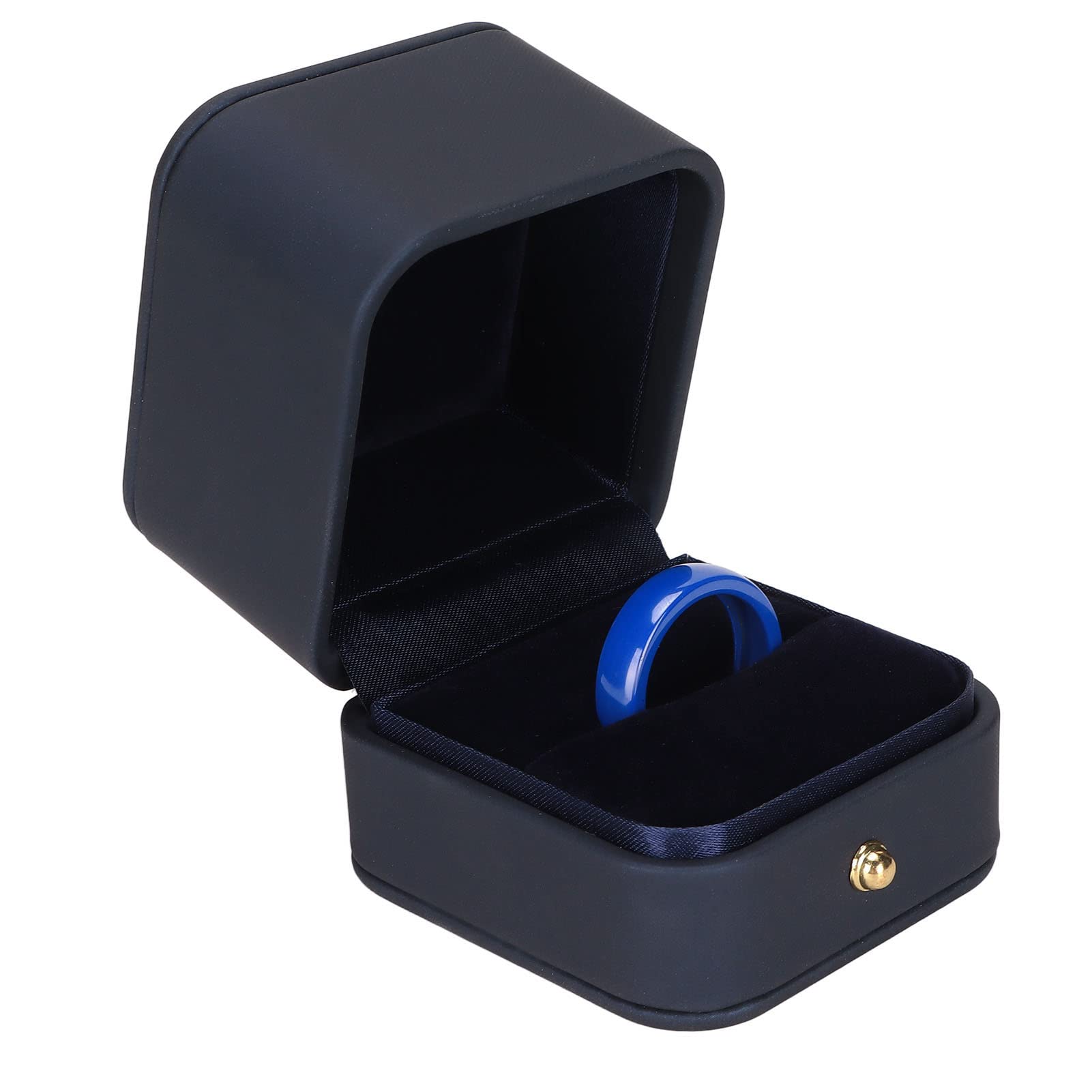 Ceramic Smart Key Fob Finger Ring for Tesla Model 3/X/S/Y - Blue Keychain Replacement with Car Key Holder (Perfect for Keyless Entry & Easy Access While Driving)