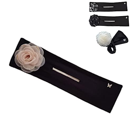 Snoose 3-Piece Big Flower Hair Bun Maker Set - Elegant Twist Hair Curler for Women & Girls (Floral) - Perfect for Updos, Weddings, and Everyday Styling