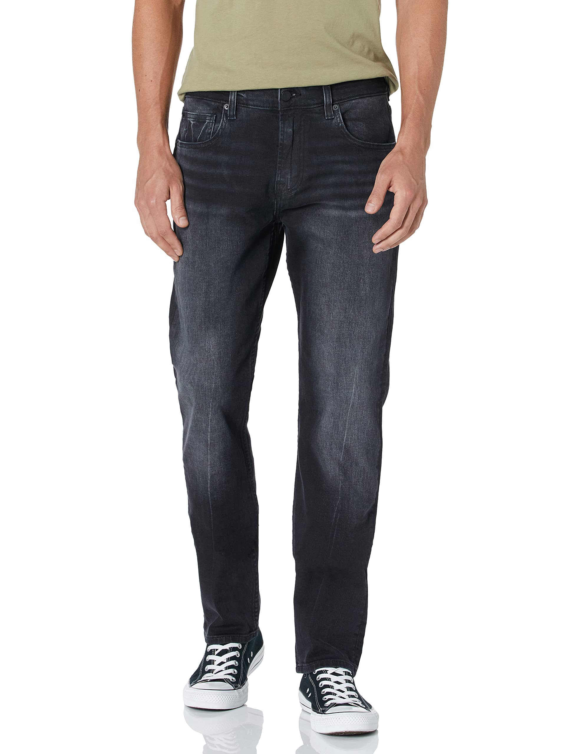 7 For All Mankind Men's Straight Leg Jeans - Classic Denim Pants for Casual & Business Wear - Comfortable Slim Fit for Everyday Style