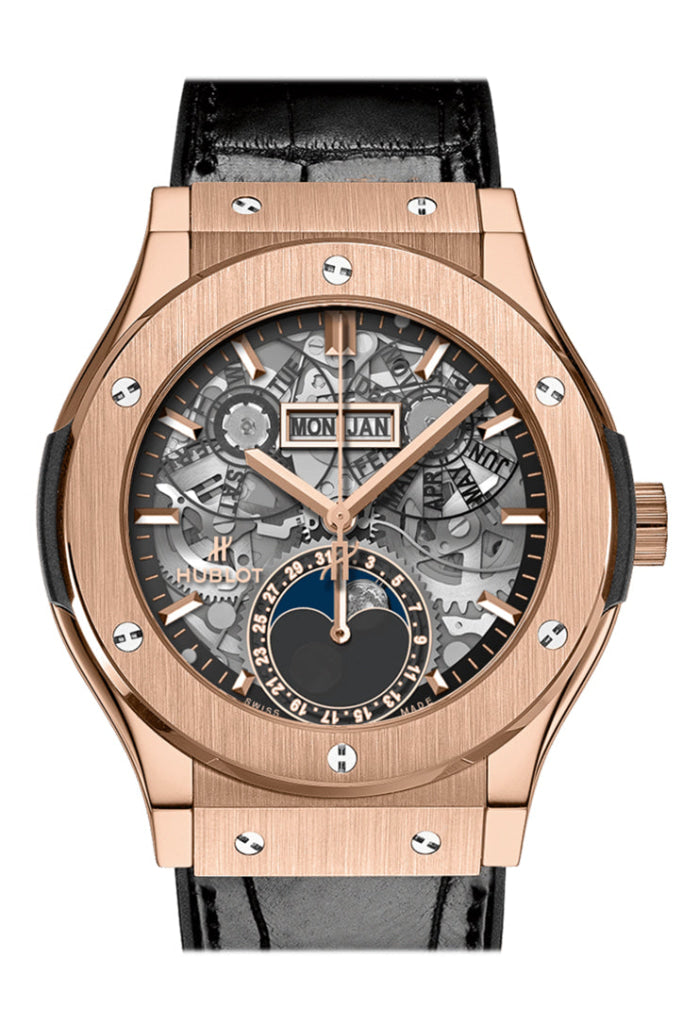 Hublot Classic Fusion Aerofusion Moonphase 42mm King Gold Watch 547.OX.0180.LR - Luxury Men's Timepiece for Business & Formal Occasions