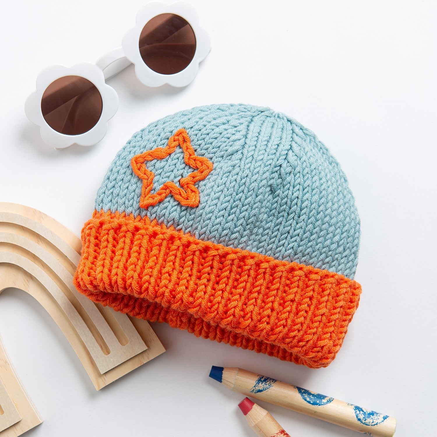 DIY Toddler Hat Knitting Kit for Beginners - Soft Yarn & Easy Patterns for Baby & Kids - Perfect for Handmade Gifts & Winter Crafts