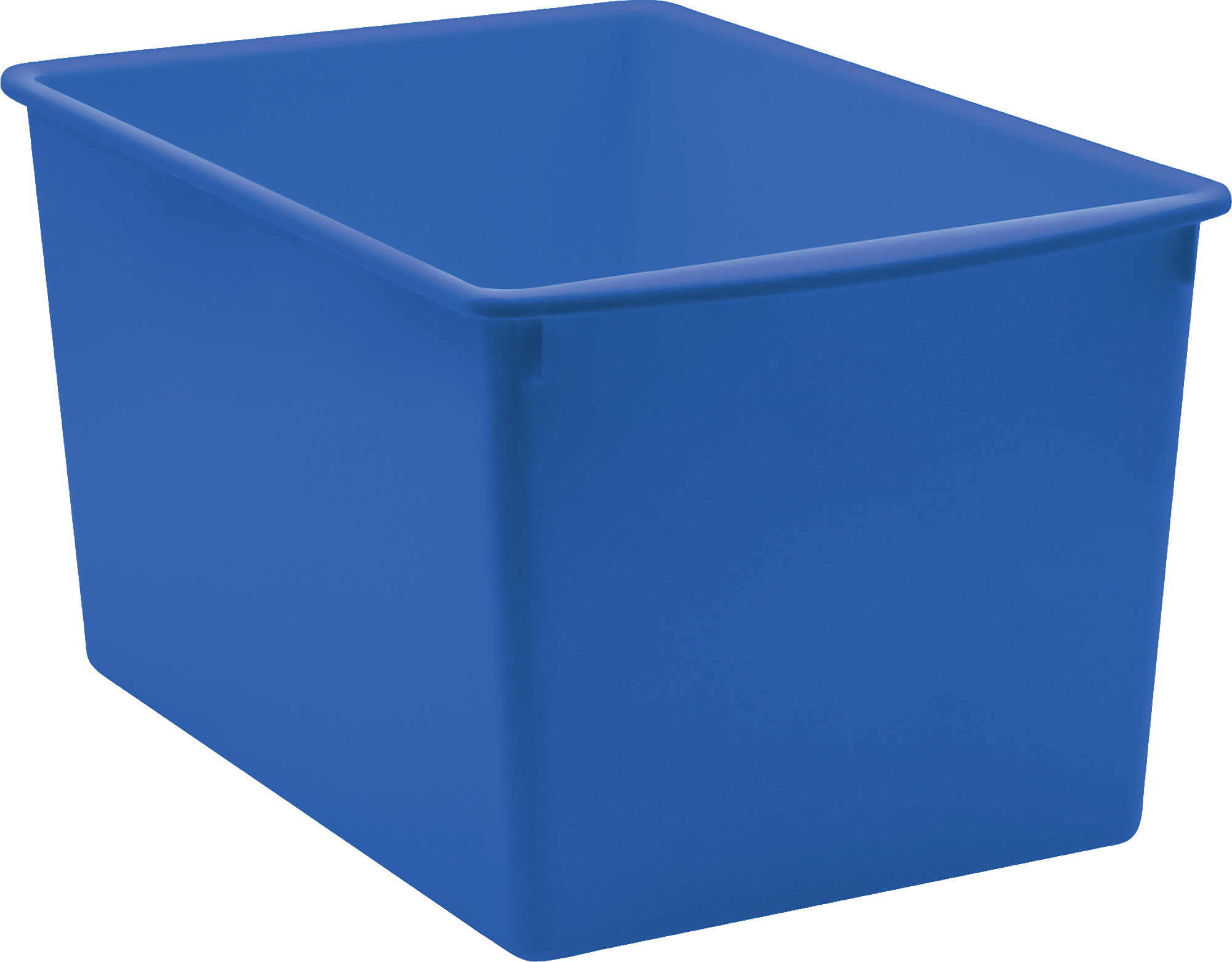 Blue Plastic Multi-Purpose Storage Bin - Organize Home, Office & Garage - Perfect for Toys, Clothes & Supplies