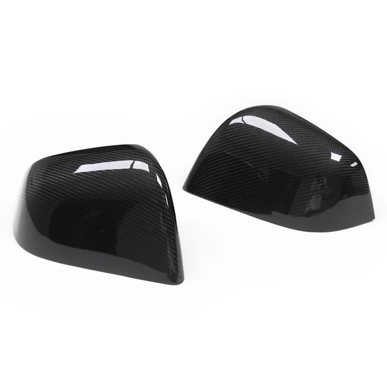 GLLXPZ Carbon Fiber Rear View Mirror Covers for Tesla Model Y 2019-2021 - Side Mirror Replacement Caps - Enhance Style & Protection for Your Tesla - Perfect for Daily Commuting & Road Trips