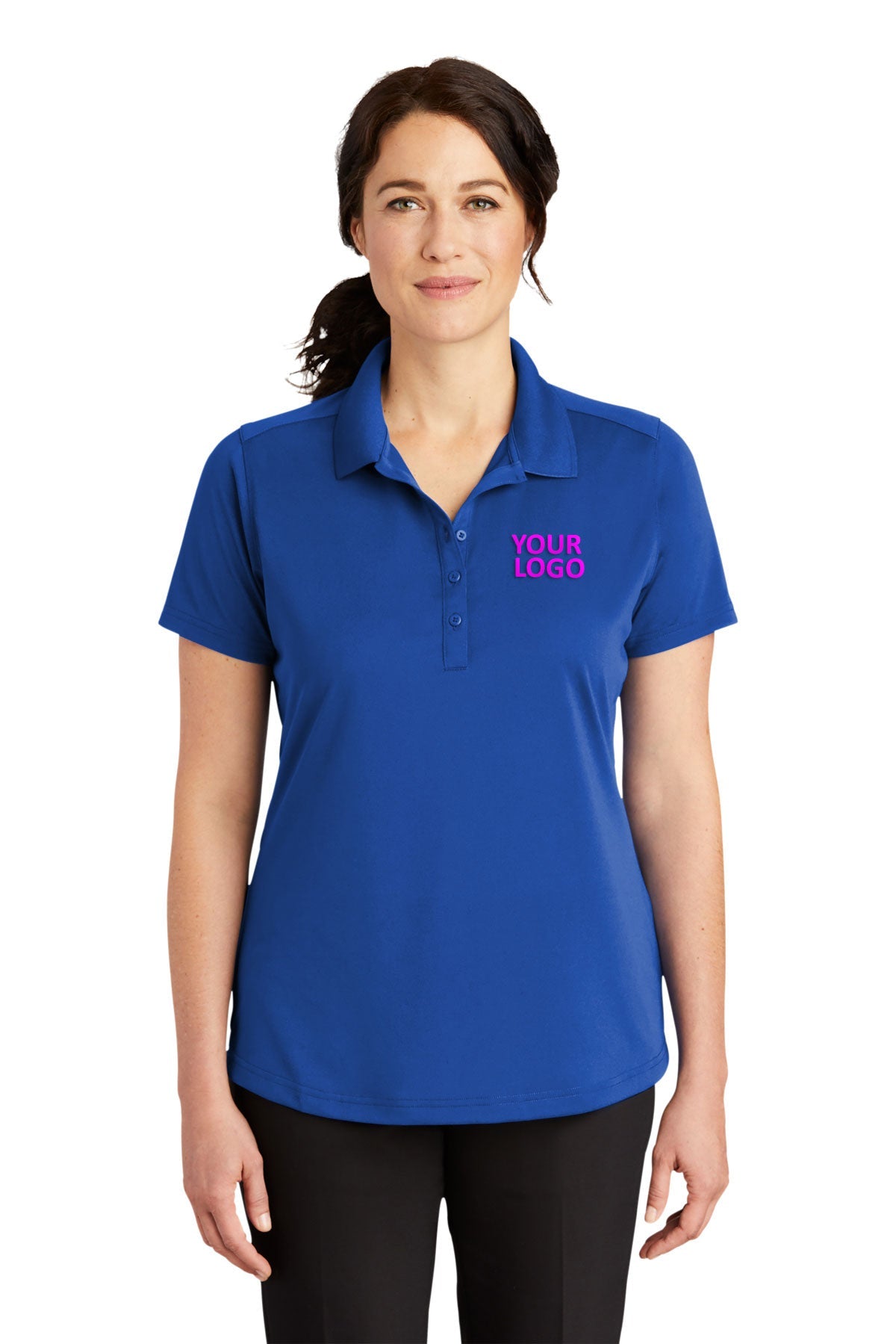 CornerStone Women's Lightweight Polo Shirt - Royal Blue - Breathable & Comfortable for Golf, Tennis & Casual Wear