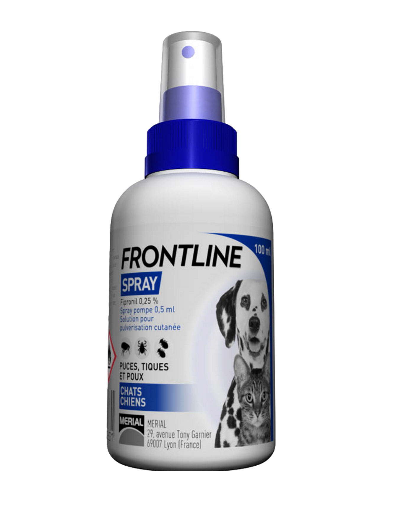 Frontline Flea and Tick Spray for Dogs & Cats - Fast-Acting Flea Treatment (8oz & 16oz Bottles) - Kills Fleas, Ticks & Larvae on Contact - Ideal for Home, Yard & Pet Bedding Protection