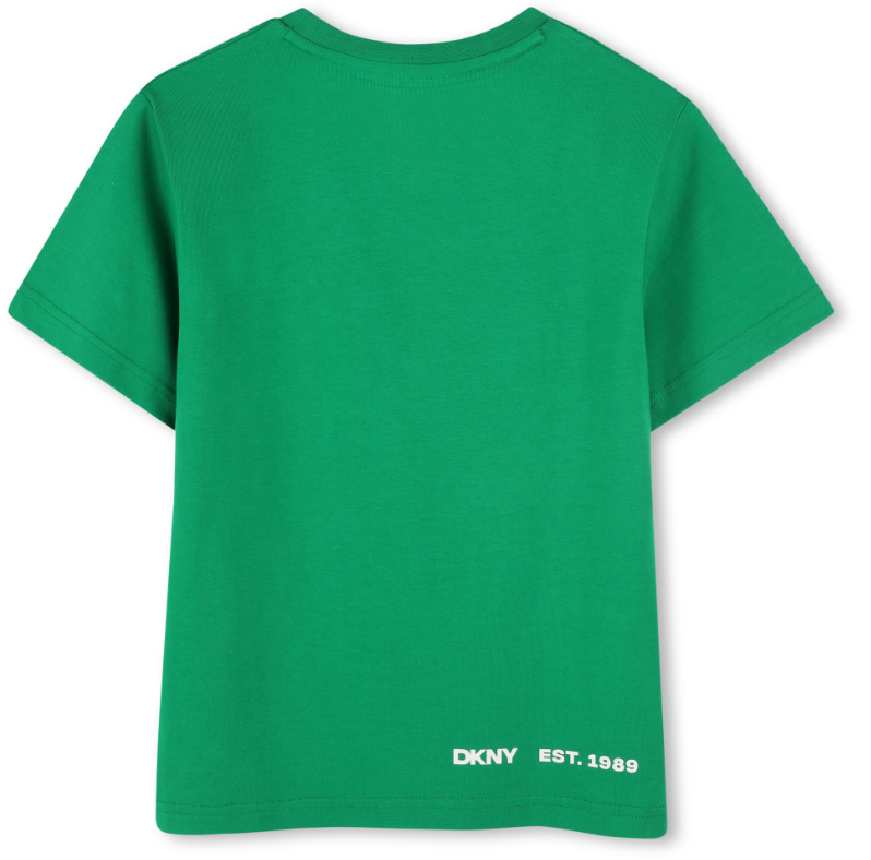 DKNY Boys Logo Short Sleeve T-Shirt for Kids (Size 4-8 Years) - Comfortable Cotton Tee for School, Playdates & Casual Outfits