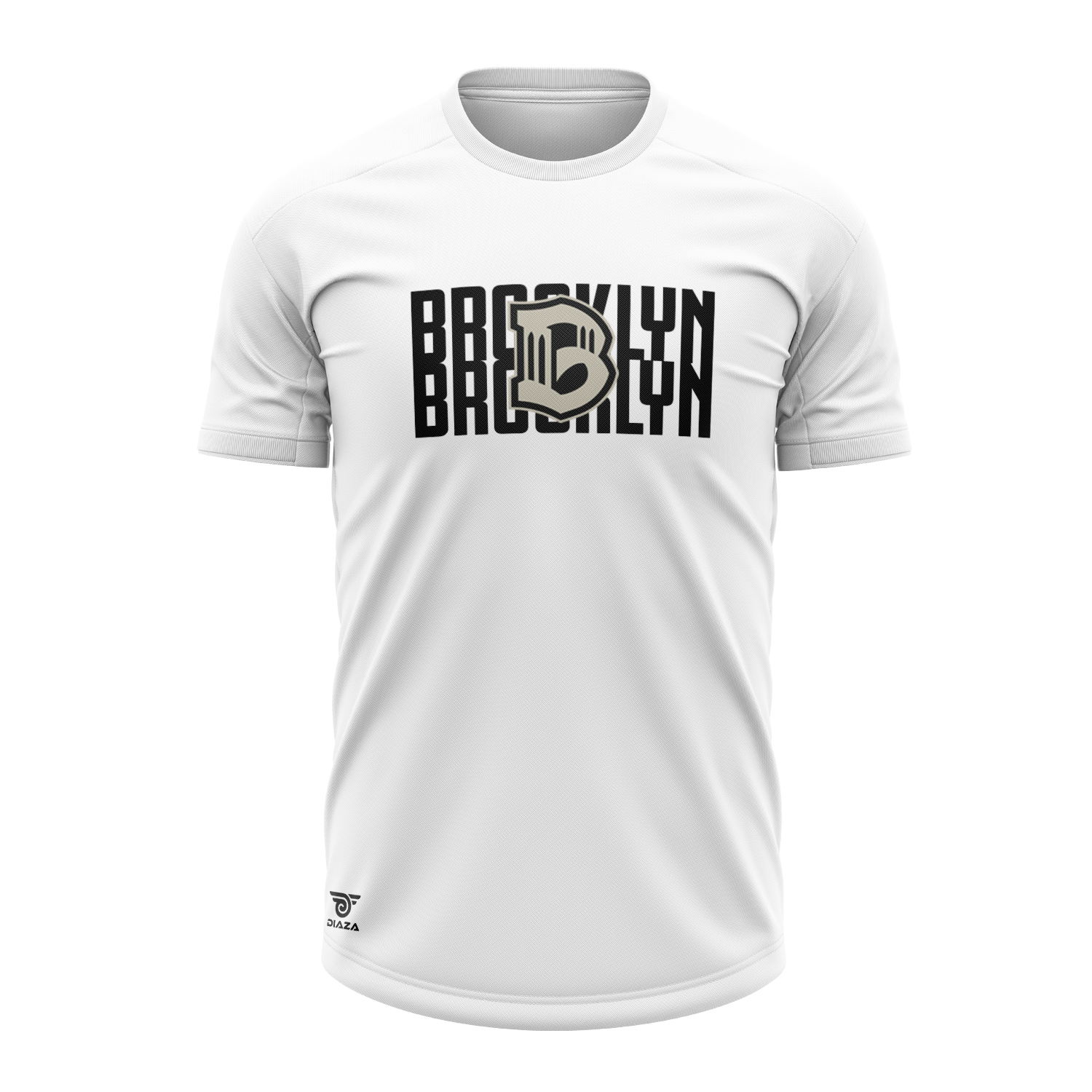 Brooklyn FC White T-Shirt for Men - Comfortable Cotton Soccer Jersey - Perfect for Games, Training & Casual Wear