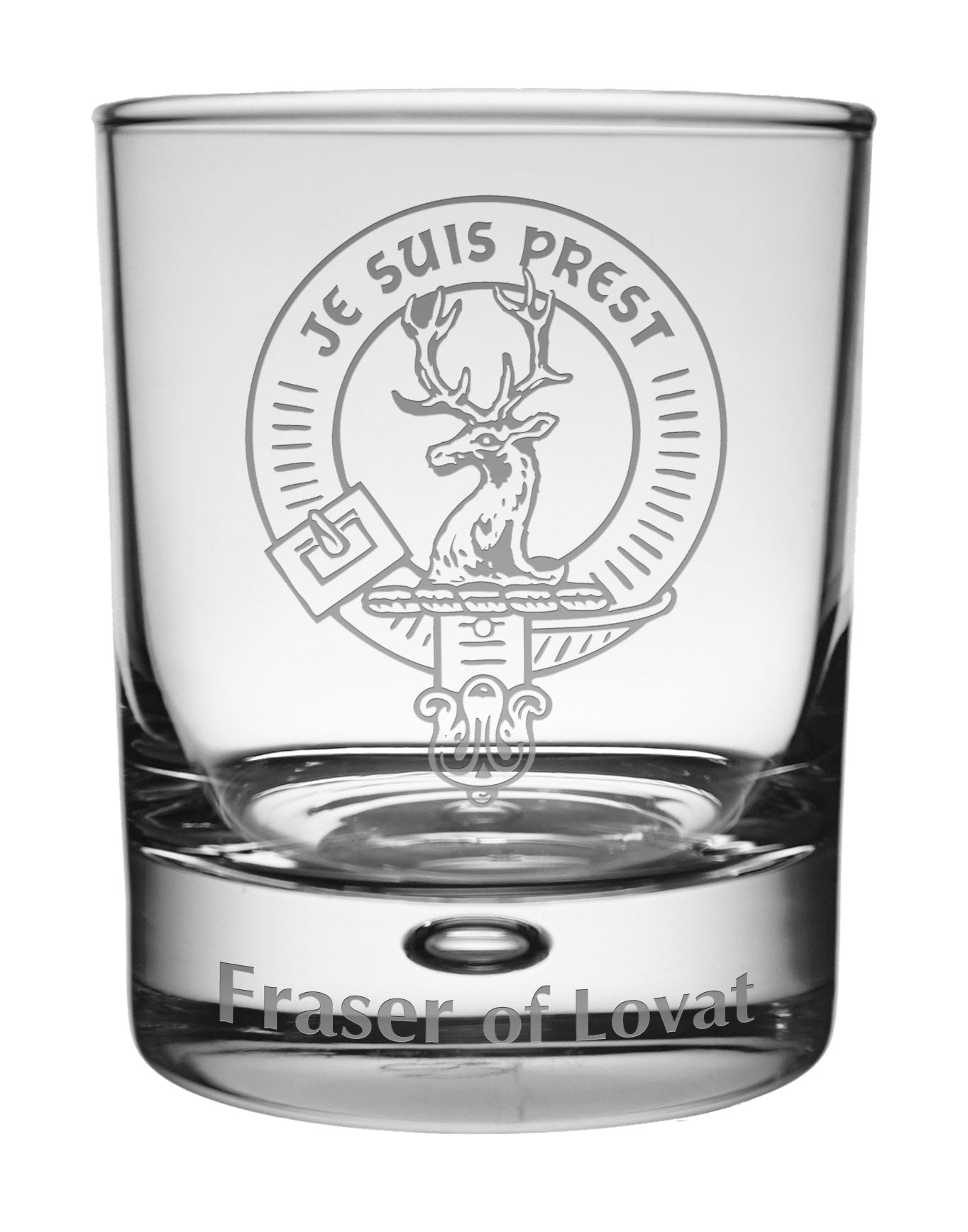 Clan Crest Whisky Glasses Set - Premium Crystal Scotch Glasses for Men - Perfect for Whiskey Tasting, Bourbon Drinking & Home Bar Decor (M-Z Sizes)