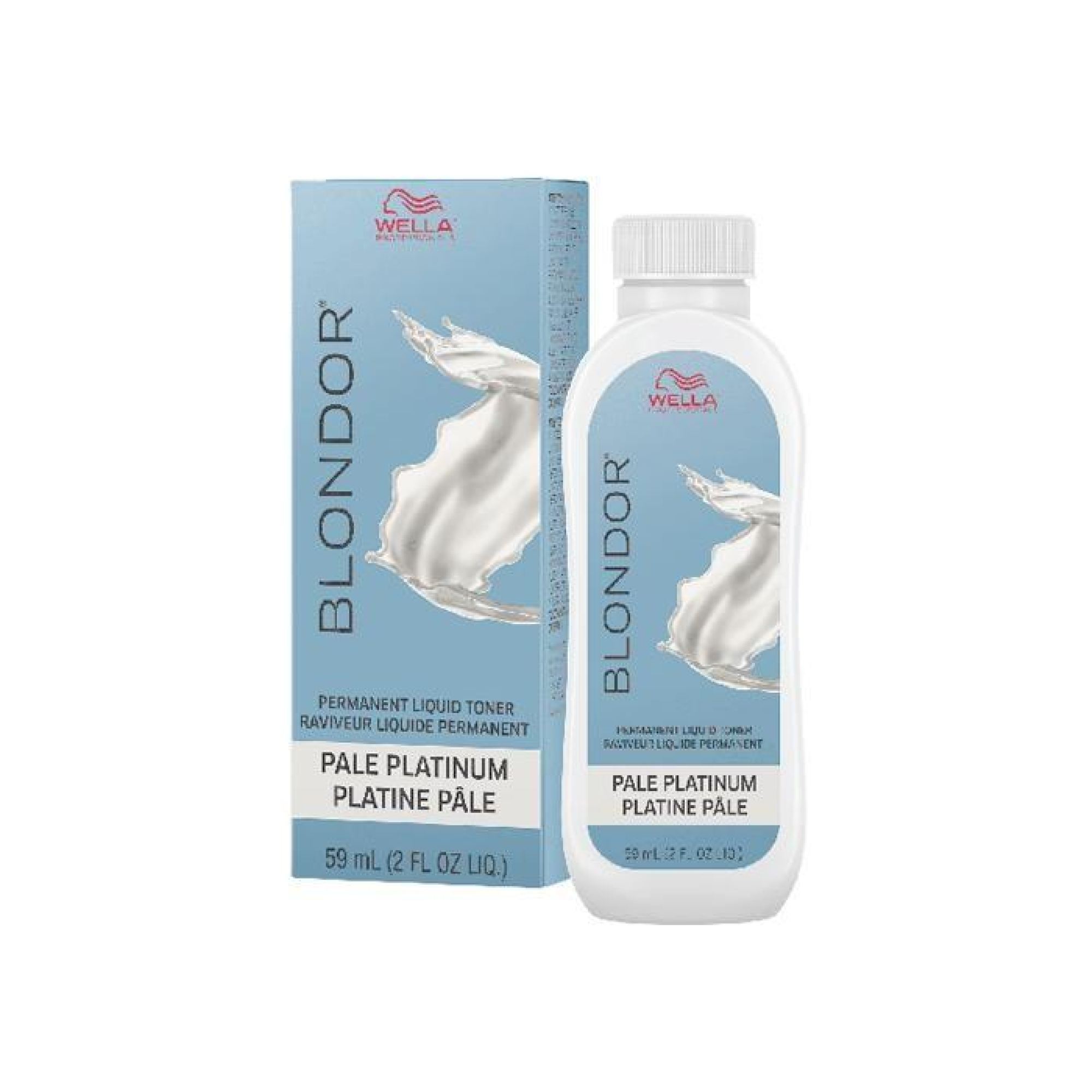Blondor Permanent Liquid Toner - Pale Platinum Hair Color for Professional Salon Use | Perfect for Blonde Highlights & Balayage at Home
