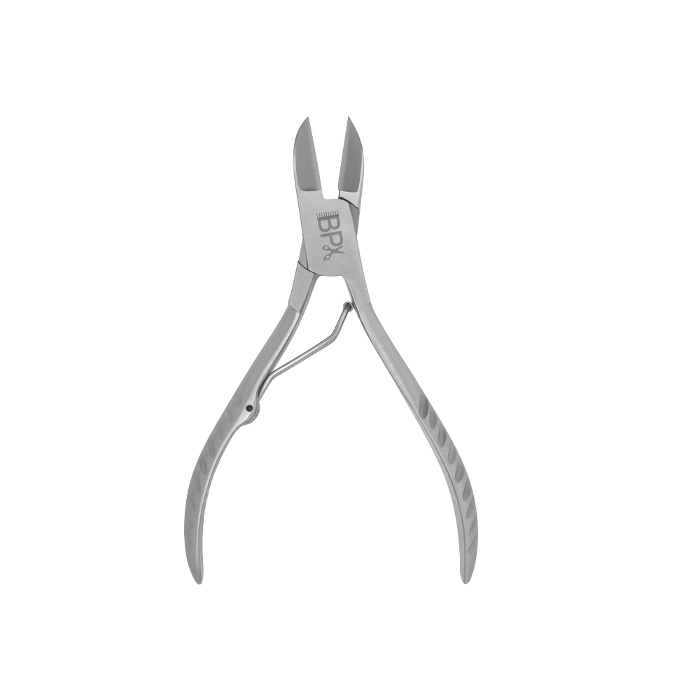 BPX Heavy Duty Silver Nail Cutter - Professional 4.5 Inch Single Blade Nail Clipper for Men & Women - Perfect for Home, Travel, and Salon Use