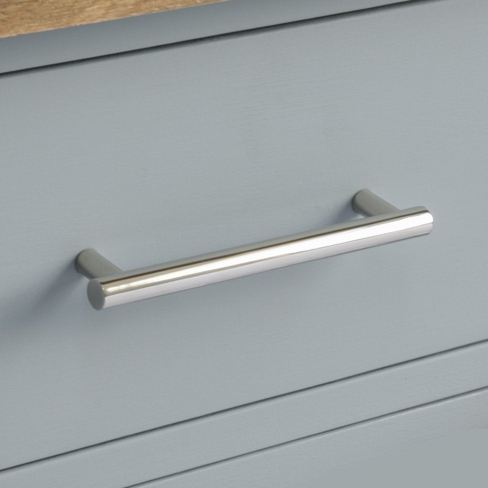 Polished Nickel Drum Pull Handle - Modern Cabinet & Drawer Hardware - Perfect for Kitchen, Bathroom & Furniture Upgrades - Save 30% Today