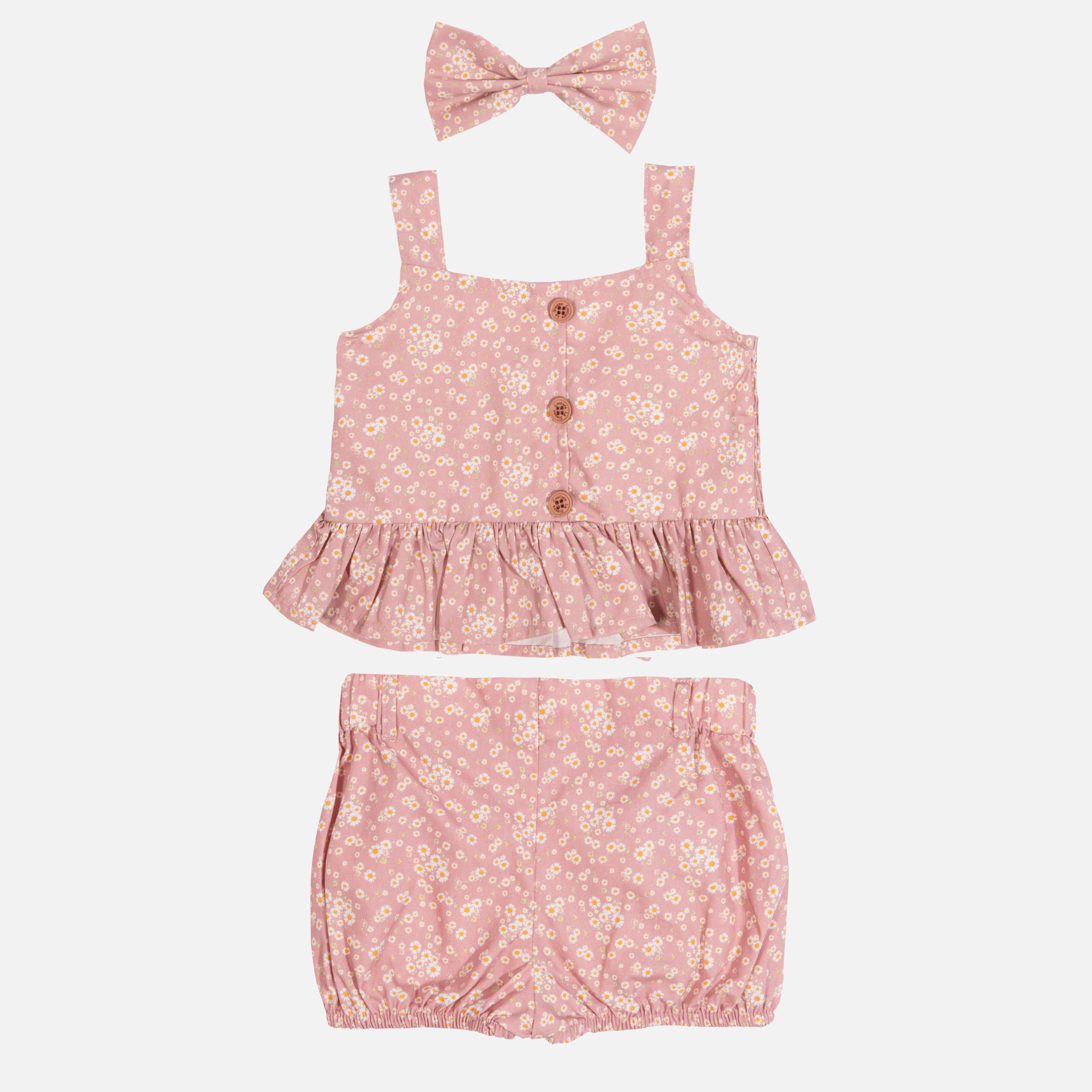 Coco Button Top & Shorts Set - Alma Dusty Color | Women's Summer Outfit | Casual Wear, Beach Vacation, Street Style Fashion