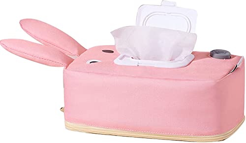 **CMDHY Baby Wipe Warmer & Dispenser - Portable Electric Wipes Warmer for Diaper Changes, Travel, Car, and On-the-Go - Soft Pink for Newborns & Infants - Perfect for Nursery, Daycare, and Road Trips**