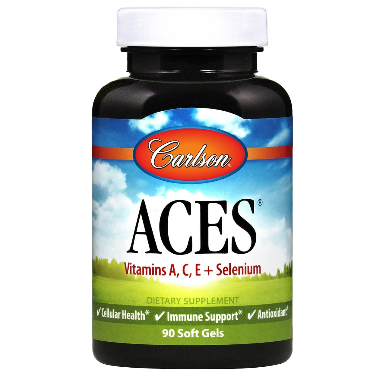 Carlson Labs ACES Antioxidant Supplement - 90 Softgels for Immune Support & Cellular Health | Daily Wellness & Heart Health Boost