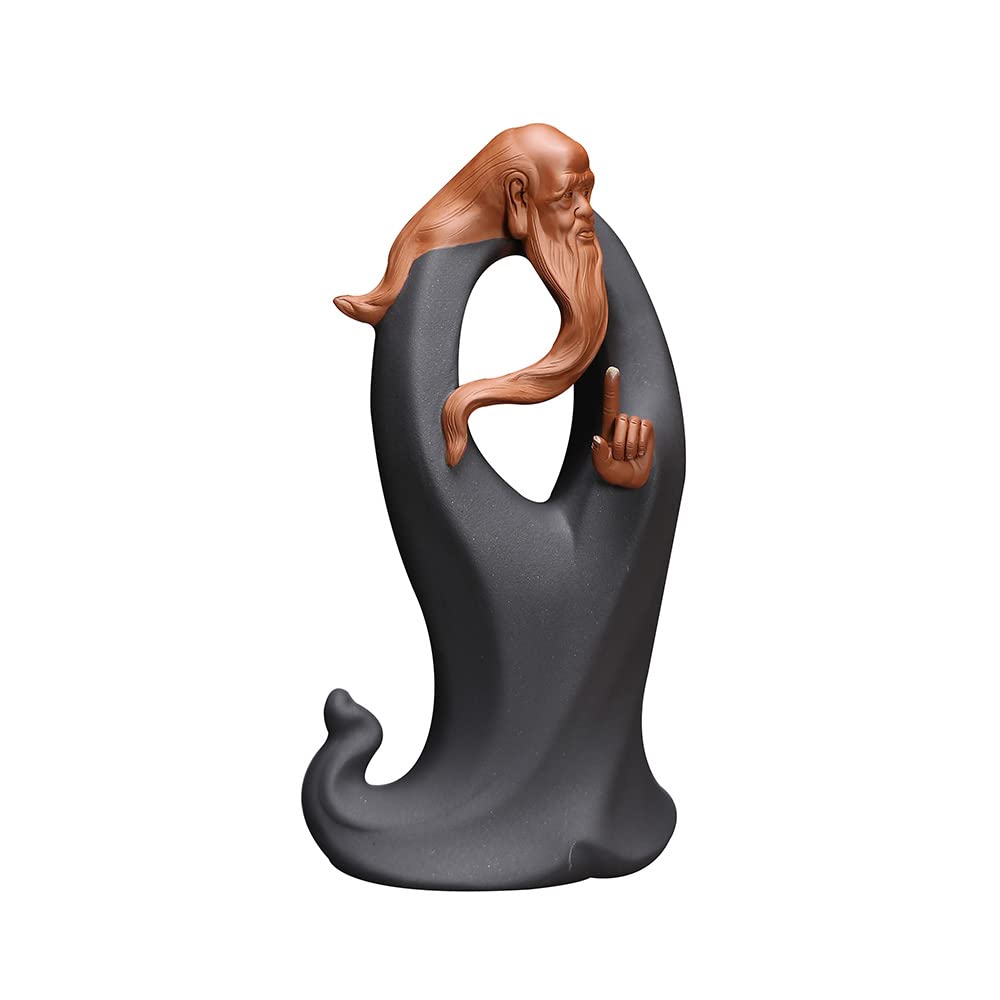 Lao Tzu Statue & Confucius Statue - Premium Desk Decor, College Graduation Gift, Office & School Decoration - Perfect for Meditation Spaces, Study Rooms & Zen Home Decor