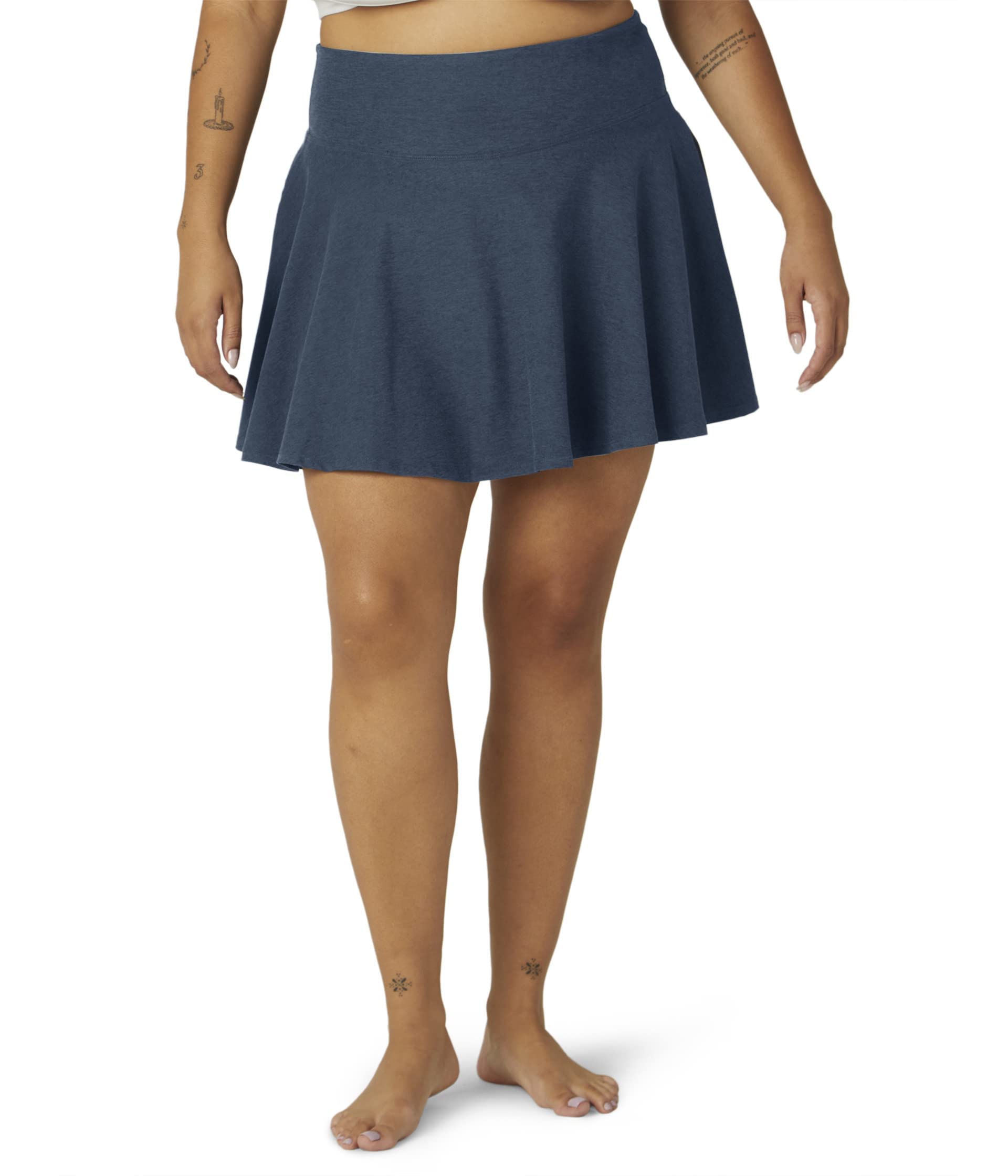 Beyond Yoga Plus Size Spacedye Hot Shot Circle Skirt - High Waisted Flowy Skirt for Yoga, Running & Lounge Wear - Perfect for Workouts, Travel & Casual Outfits