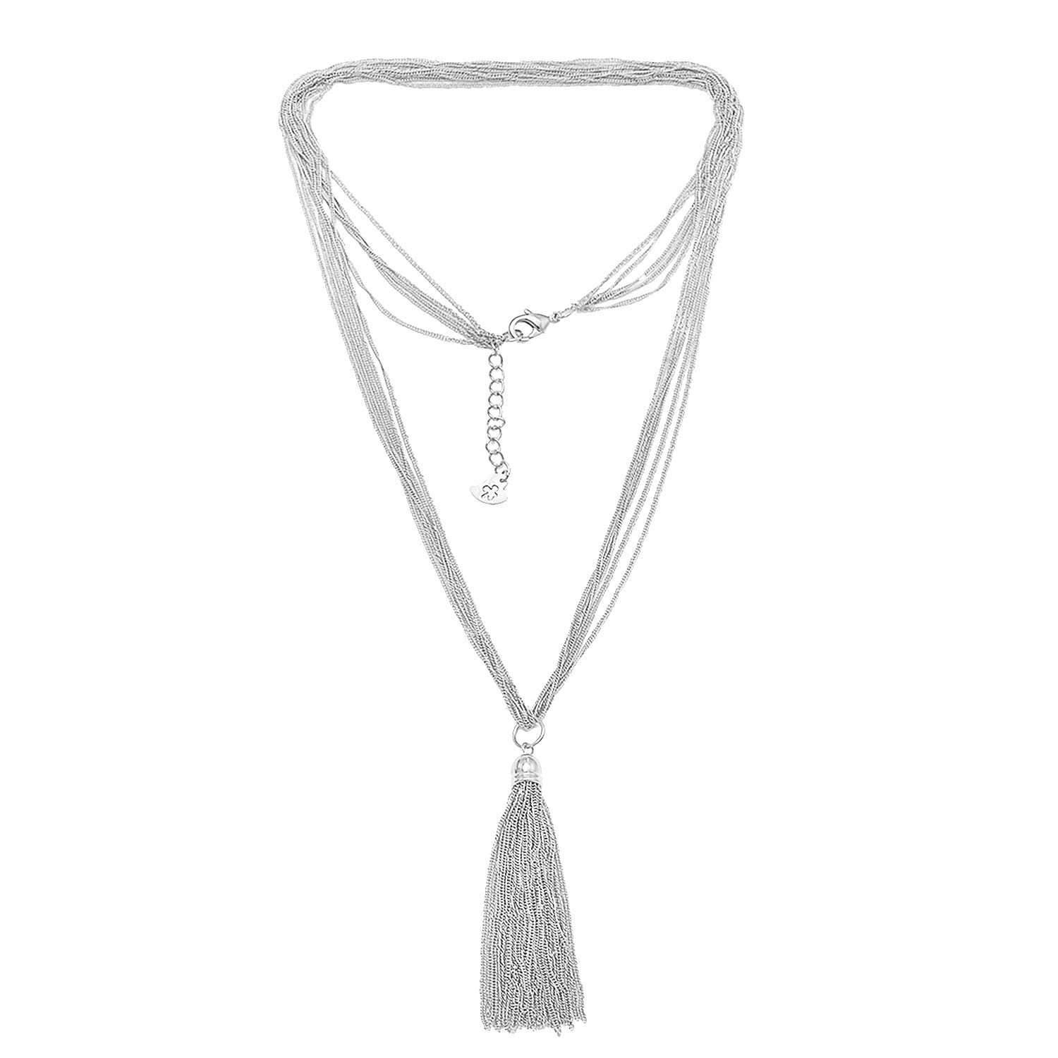 Spinning Daisy Tassel Pendant Statement Necklace for Women - Elegant Boho Jewelry for Parties, Weddings & Everyday Wear