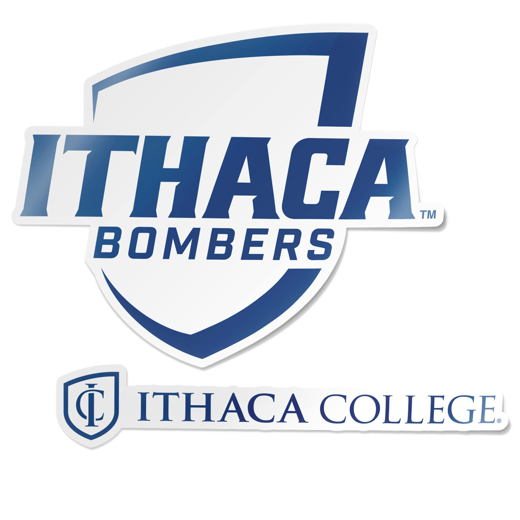Desert Cactus Ithaca College IC Bombers Vinyl Decal Sticker Set (4 Inch) - Perfect for Laptop, Water Bottle, Car, Scrapbook & DIY Crafts - Durable Waterproof Stickers for College Pride Decor