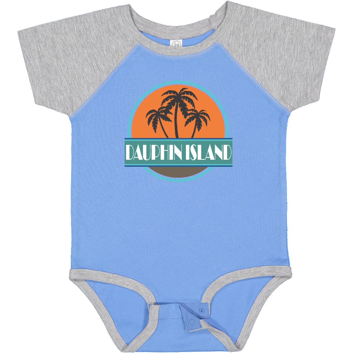 Inktastic Dauphin Island Alabama Vacation Baby Bodysuit - Cute Souvenir Outfit for Infants & Toddlers - Perfect for Beach Trips, Family Photos & Vacation Memories