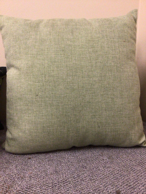 Light Green Fabric Pillow - Soft & Breathable Decorative Cushion for Sofa, Bed, or Living Room - Home Decor & Comfort Accessory