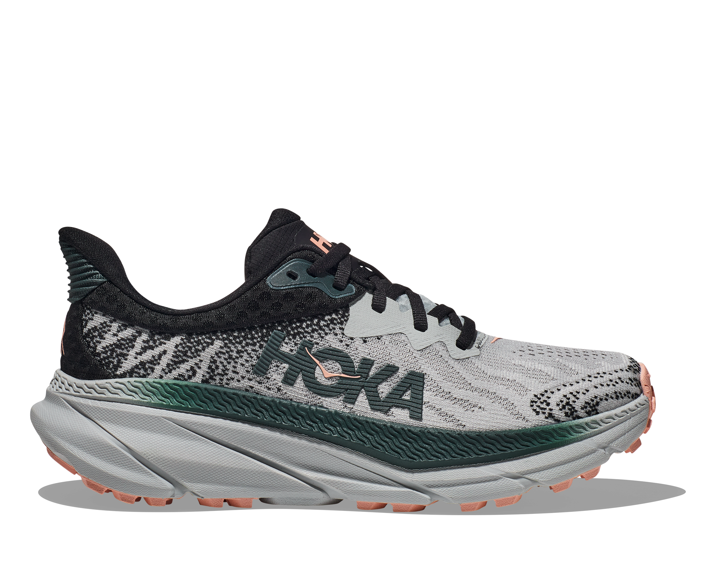 Women's HOKA Challenger 7 Running Shoes - Lightweight Trail & Road Sneakers for Women, HMSP Harbor Mist/Spruce - Perfect for Hiking, Jogging & Outdoor Adventures
