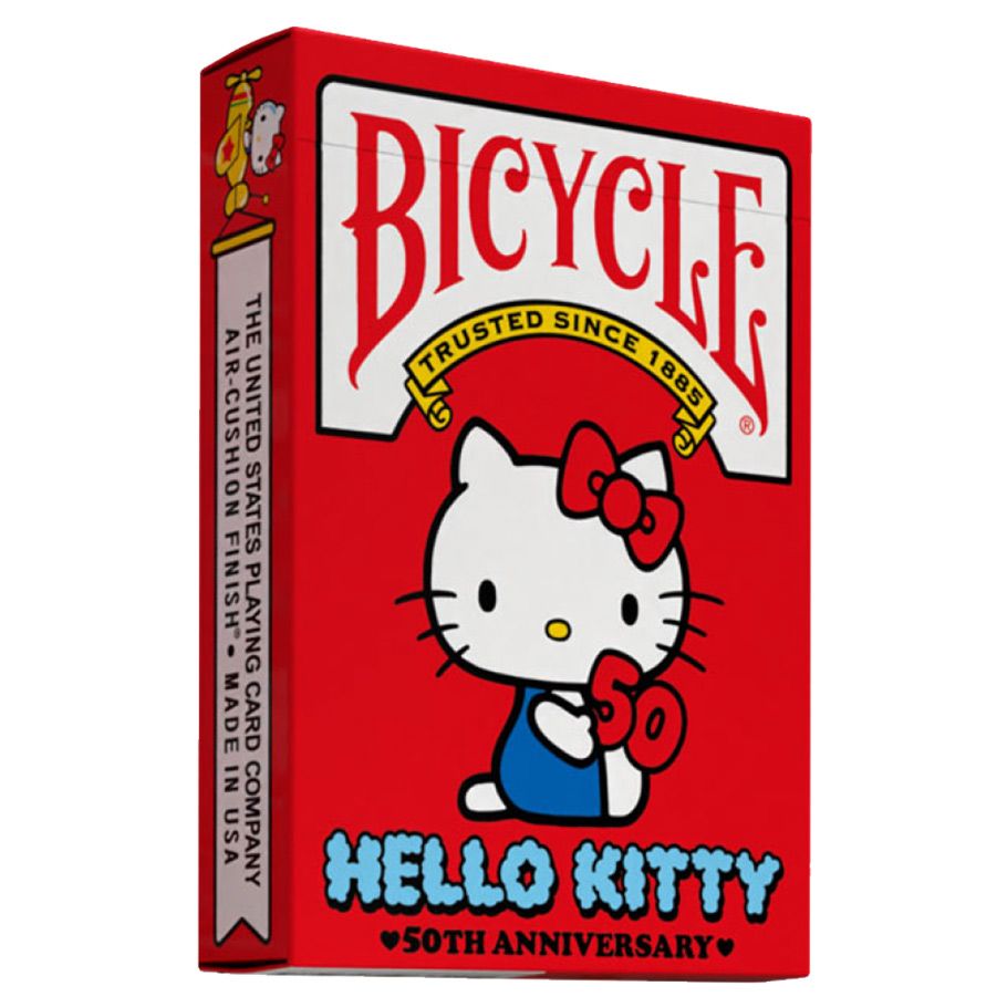 Hello Kitty 50th Anniversary Bicycle Playing Cards - Premium Collectible Deck for Card Games, Magic Tricks & Gift Giving