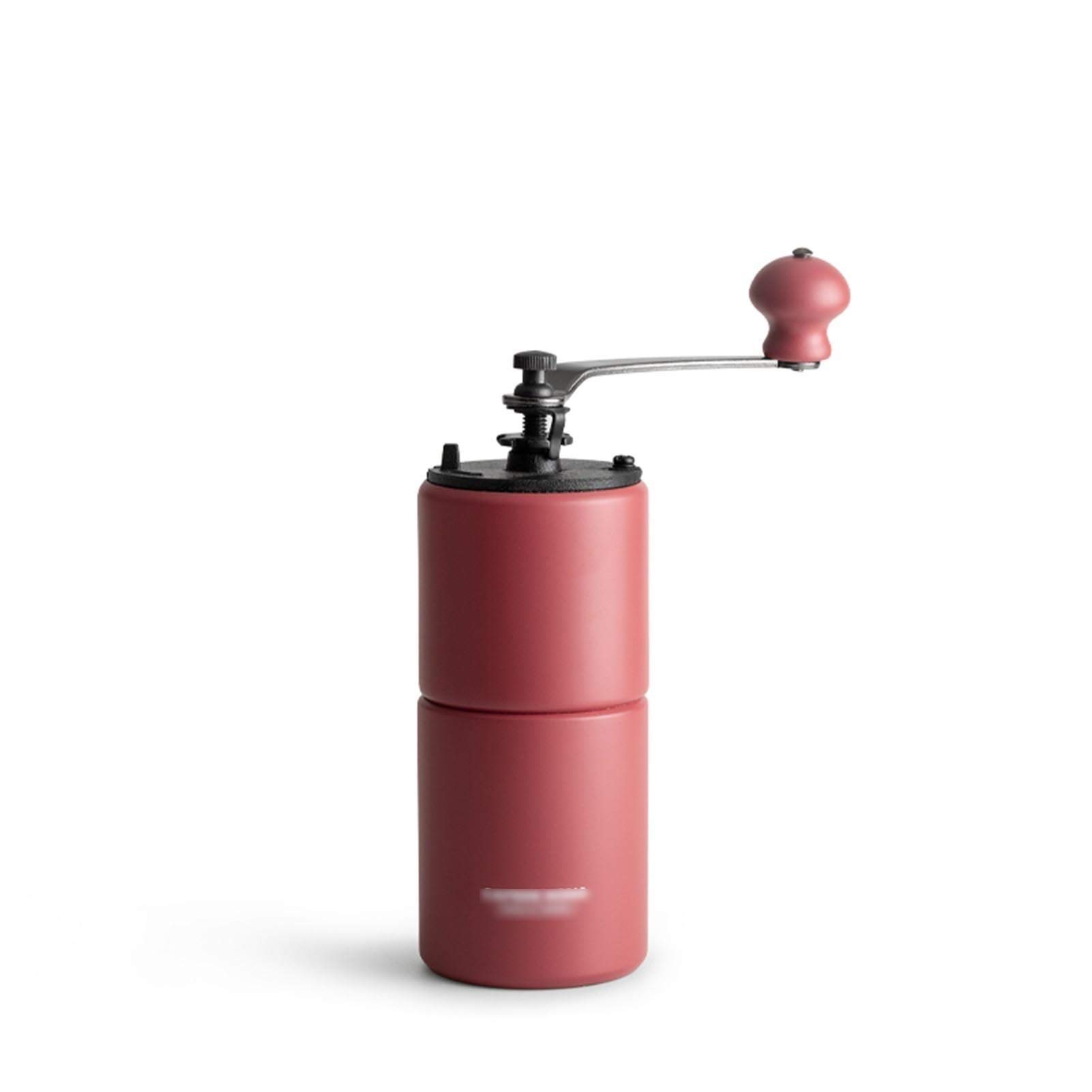 Premium Manual Coffee Grinder - Hand Crank Bean Mill for Espresso, French Press & Pour Over - Portable & Durable Household Coffee Machine (Carmine Red) - Perfect for Home, Office & Camping Use