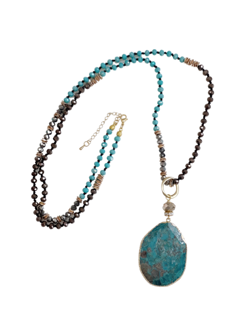 Jasper 5-Way Adjustable Multi-Layer Necklace for Women | Boho Chic Jewelry Gift for Everyday Wear & Special Occasions