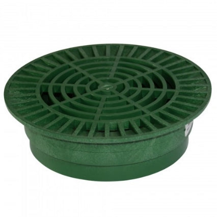 1050 NDS 10 Round Grate in Green - Perfect for Landscaping, Drainage, and Yard Maintenance