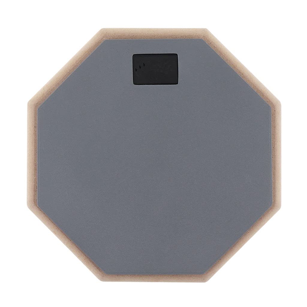 TWDYC 8 Inch Rubber Wooden Drum Practice Pad with Stand - Silent Training Drum Pad for Jazz, Rock & Band Rehearsal - Perfect for Home, Studio & Live Performance Practice
