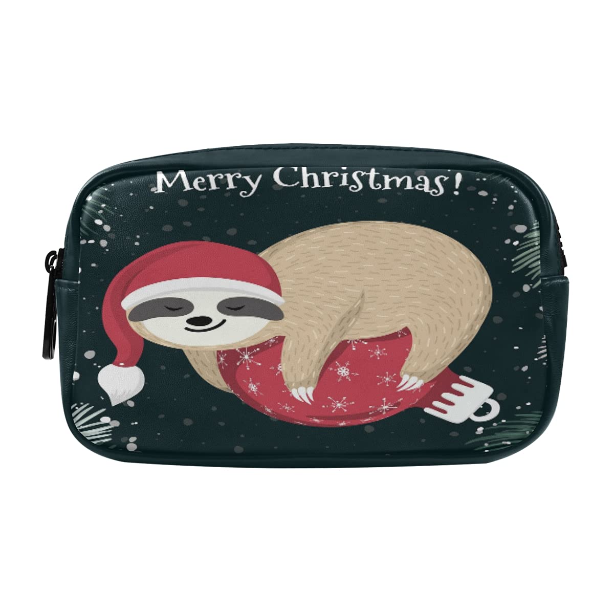 Waterproof Sloth Cosmetic Bag - Travel Makeup Organizer for Girls, Portable Pencil Pouch & Toiletry Bag - Perfect for Christmas Gifts, School, Travel and Daily Makeup Storage