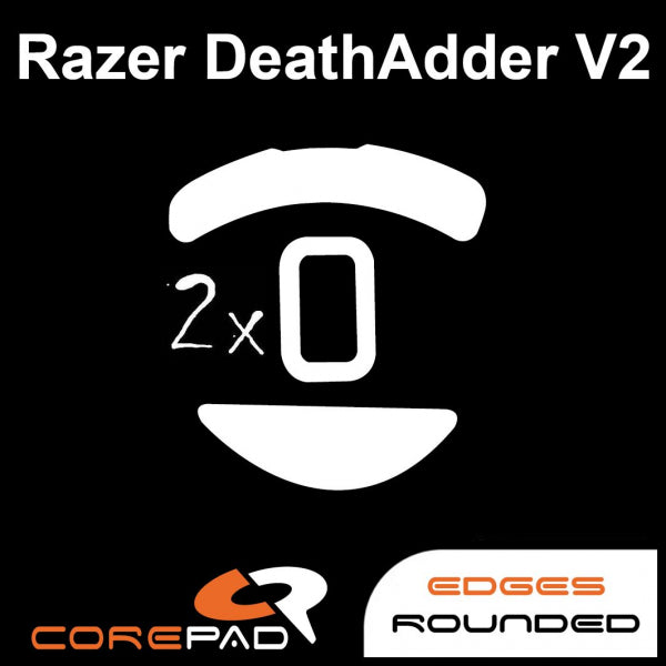 Corepad Skatez Mouse Feet for Razer Deathadder V2 - Ultra Smooth Gliding Gaming Mouse Skates - Perfect for FPS, MOBA, and Esports Gaming