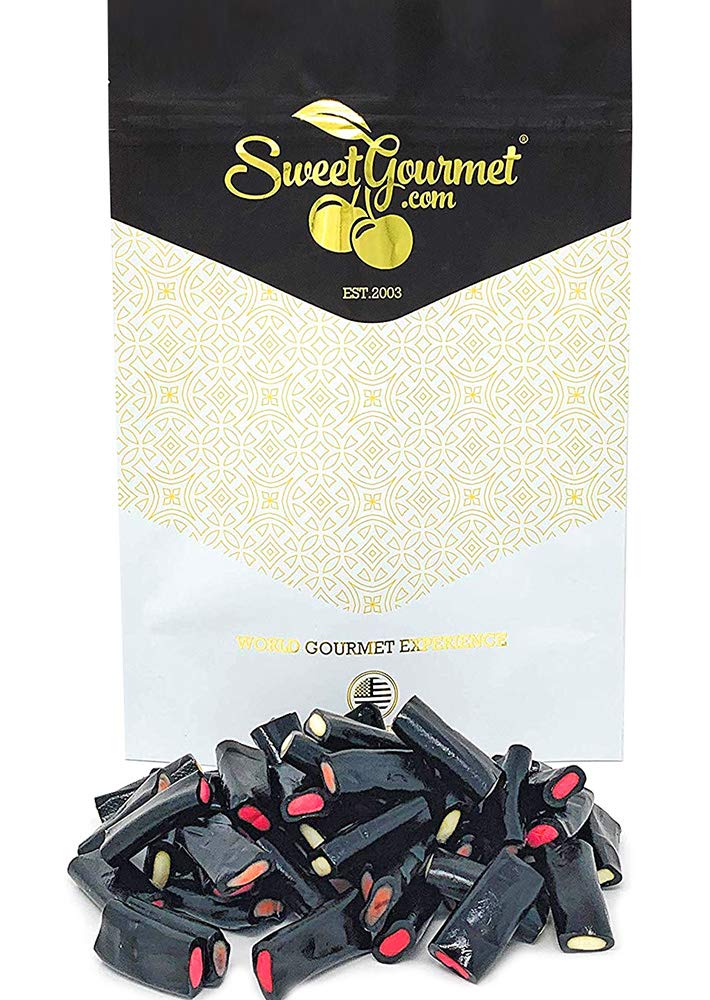 SweetGourmet Cream Licorice Rockies Bulk Candy - 1 Pound Bag | Soft & Chewy Black Licorice Candy for Parties, Gifts & Movie Nights