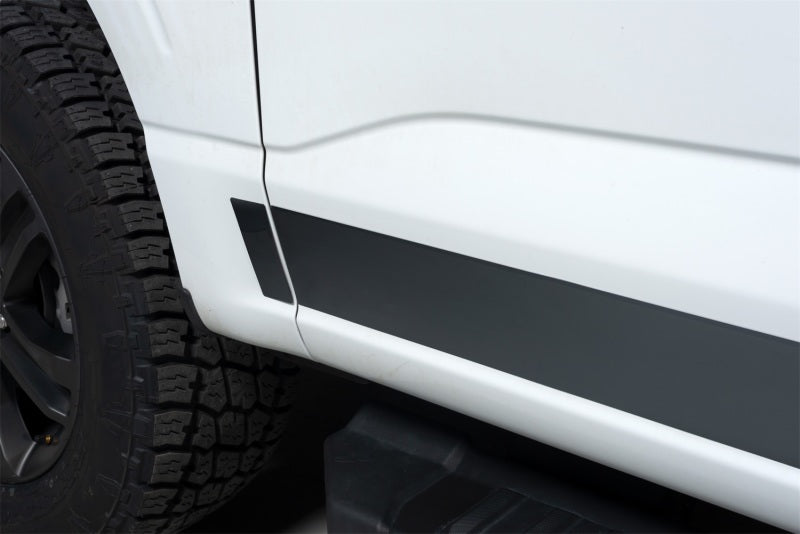 10pcs 4.25in Wide Stainless Steel Rocker Panels for 2021-2024 Ford F-150 - Durable Truck Side Protection for Off-Road & Daily Driving