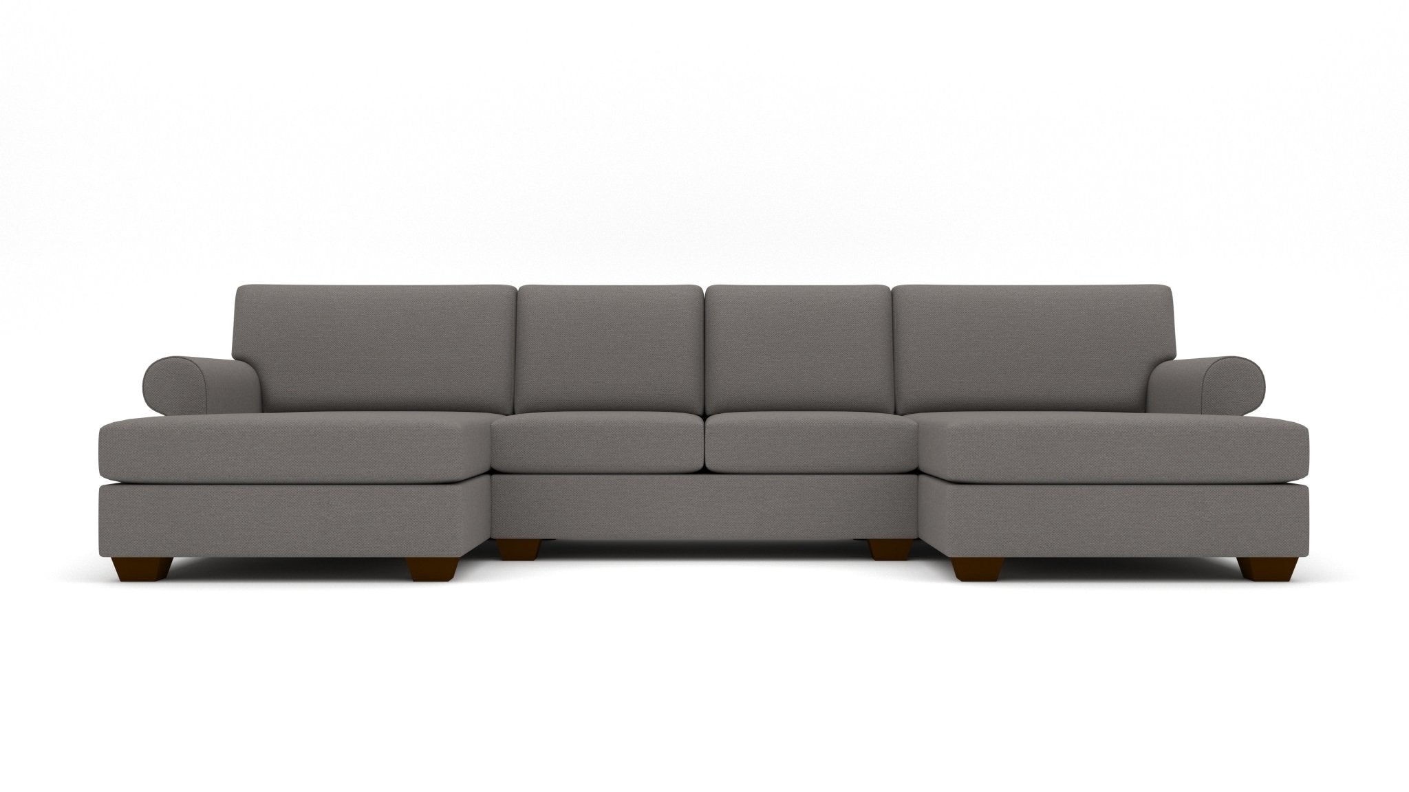 Manor 149 Double Chaise with Armless Loveseat - Modern Living Room Sectional Sofa for Small Spaces | Perfect for Apartments, Studios & Cozy Home Decor