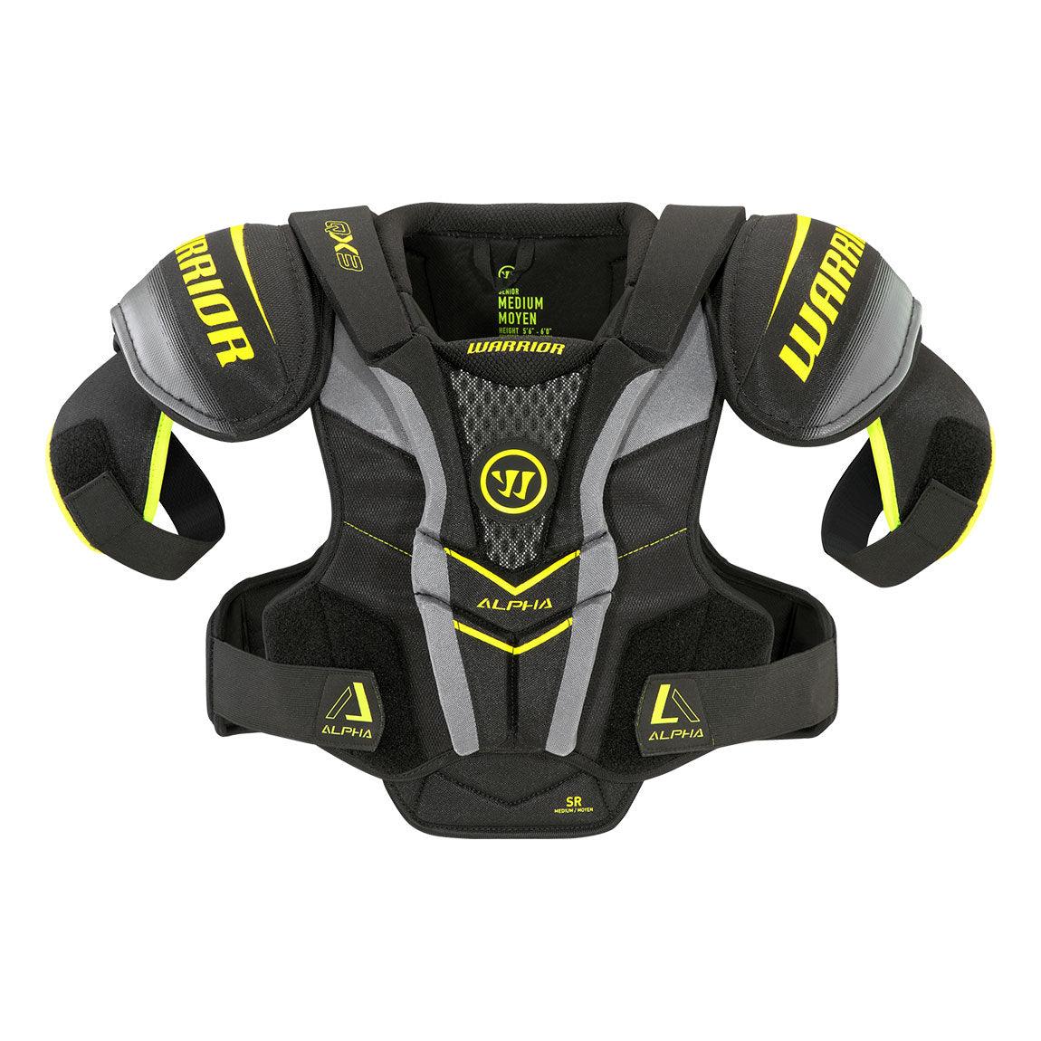 Alpha QX3 Senior Football Shoulder Pads - Durable Protective Gear for High School & College Players - Perfect for Training, Games & Tackling Drills