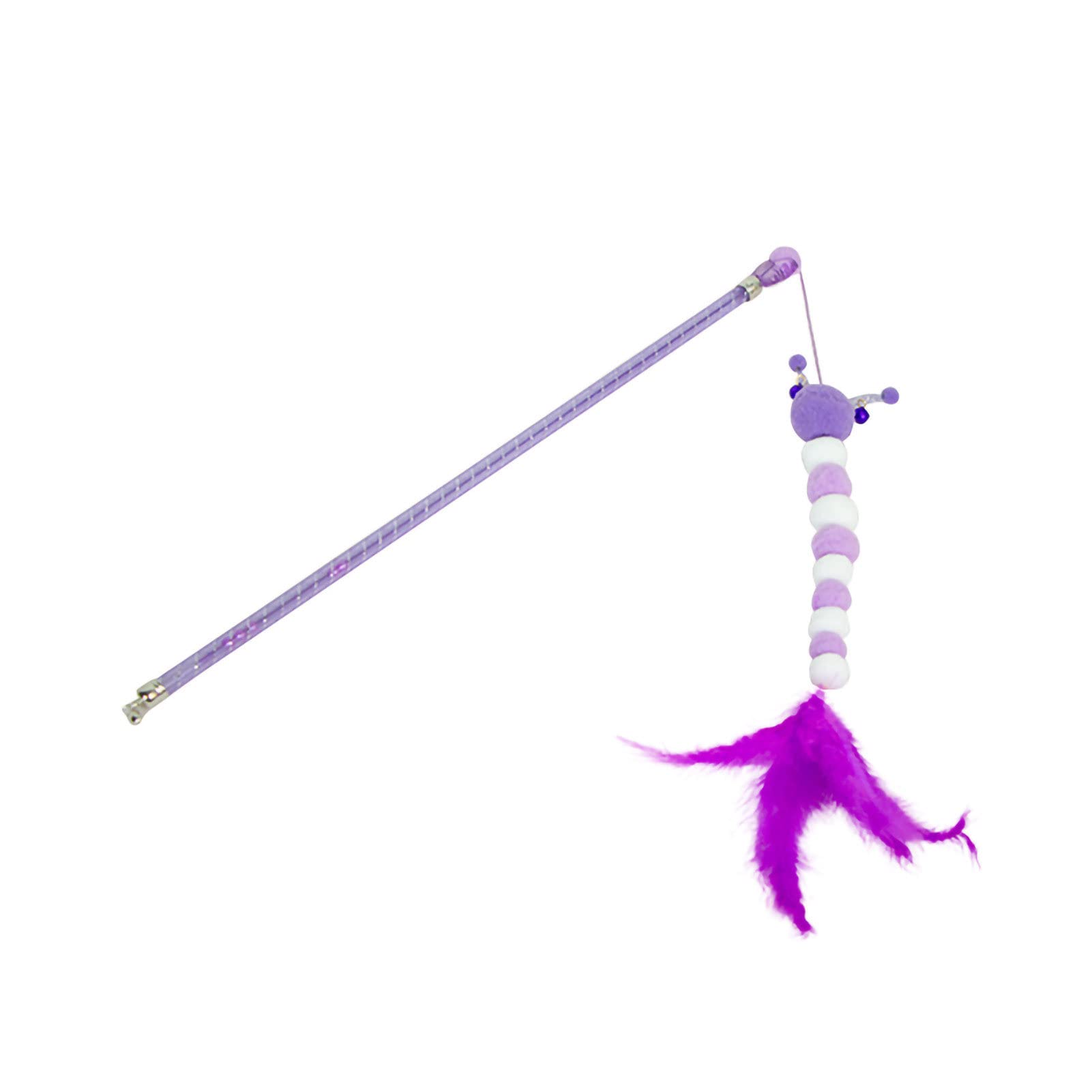 Angel3292 Telescopic Cat Fishing Rod Toy - Interactive Pet Teaser Wand for Cats - Perfect for Indoor Play, Exercise & Bonding with Your Feline Friend
