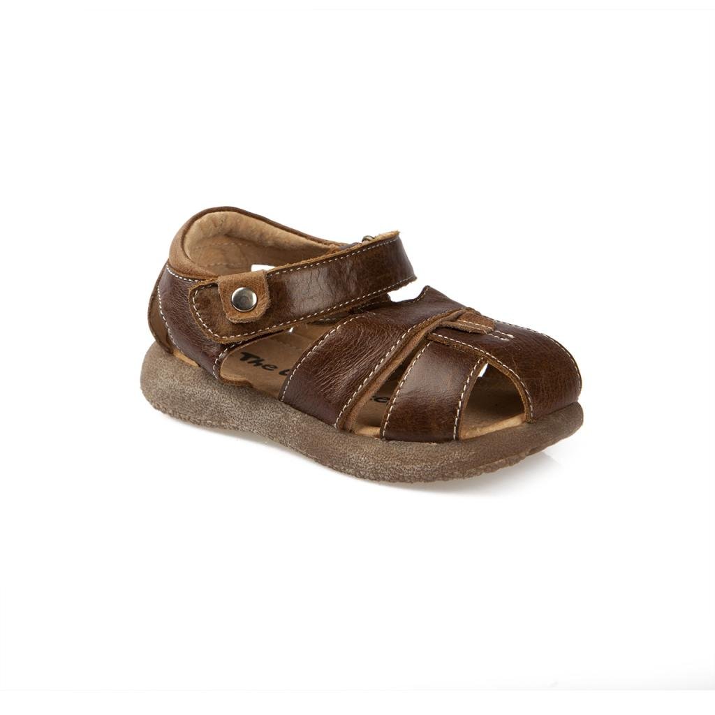 The Doll Maker Women's Snap Closed-Toe Leather Sandals - Comfortable Casual Summer Shoes for Beach, Vacation & Everyday Wear