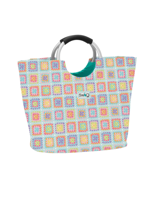 Swig Life Close Knit Loopi Tote Bag - Stylish & Durable Knitted Beach Tote for Women - Perfect for Shopping, Beach Trips & Everyday Use