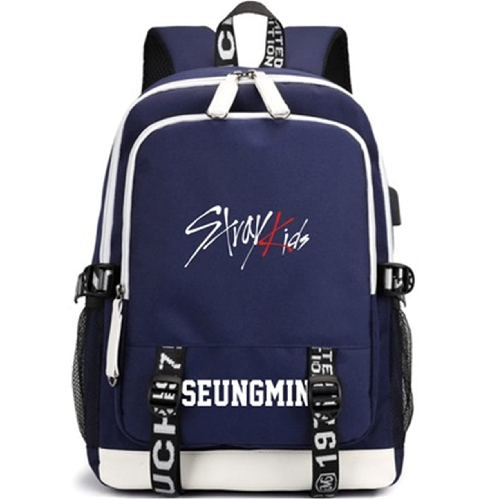 JUSTGOGO Korean KPOP Stray Kids Backpack - Stylish Laptop Daypack for School, Travel & Work | Lightweight Durable Bookbag with Multiple Pockets | Perfect Gift for KPOP Fans