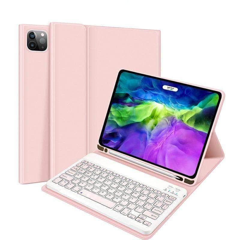 iPad Pro 12.9 Keyboard Case (2021 Model) - Ultra-Slim Bluetooth Keyboard with Smart Cover for iPad Pro 12.9 Inch - Perfect for Work, Study & Travel