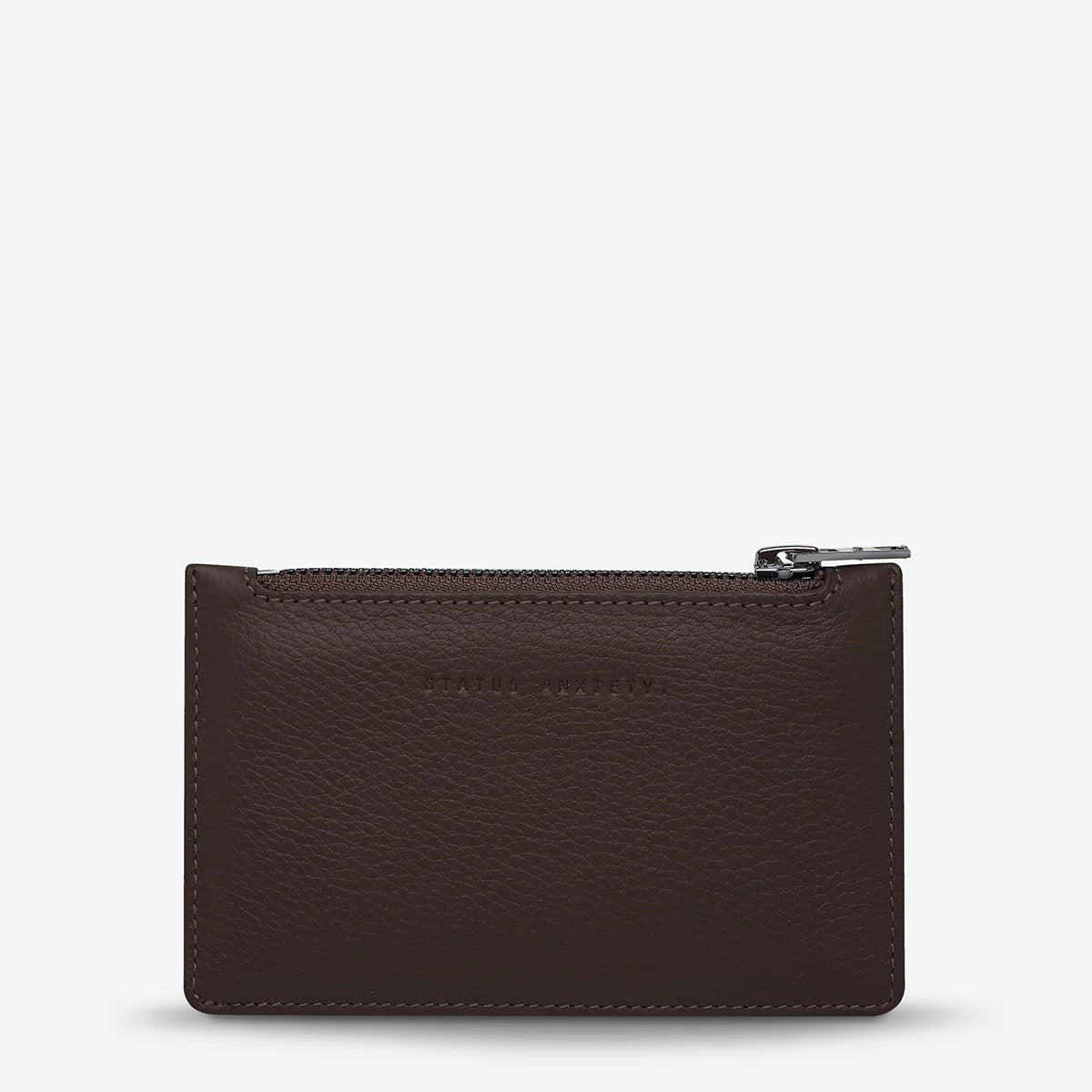 Status Anxiety Avoiding Things Leather Wallet in Cocoa - Stylish & Durable Men's Bifold Wallet for Everyday Use, Travel, and Business